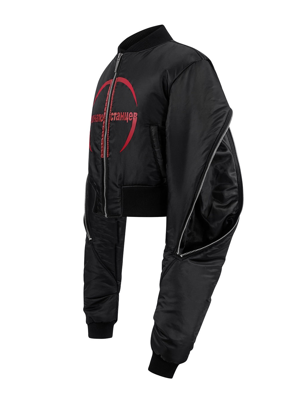 "Ж" Extended Sleeve Bomber Jacket