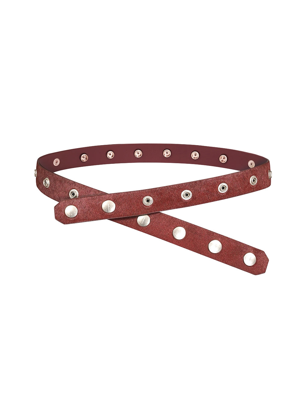Red 'SØL' Snap Button Belt