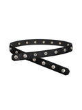 Black 'SØL' Snap Button Belt
