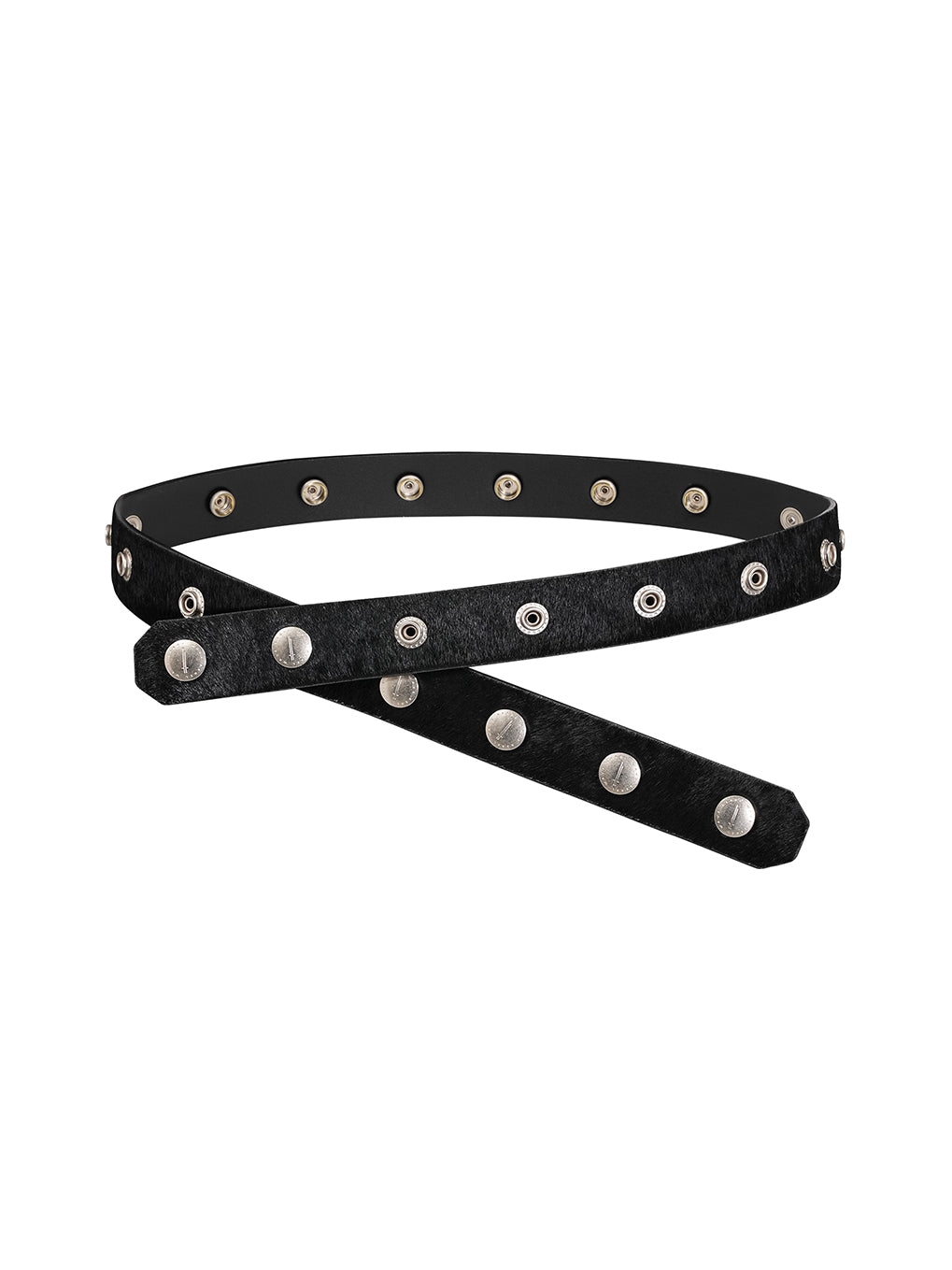 Black 'SØL' Snap Button Belt