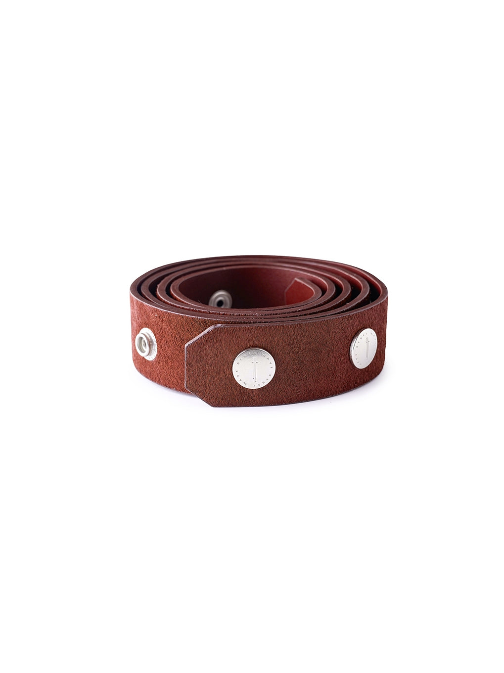 Red 'SØL' Snap Button Belt