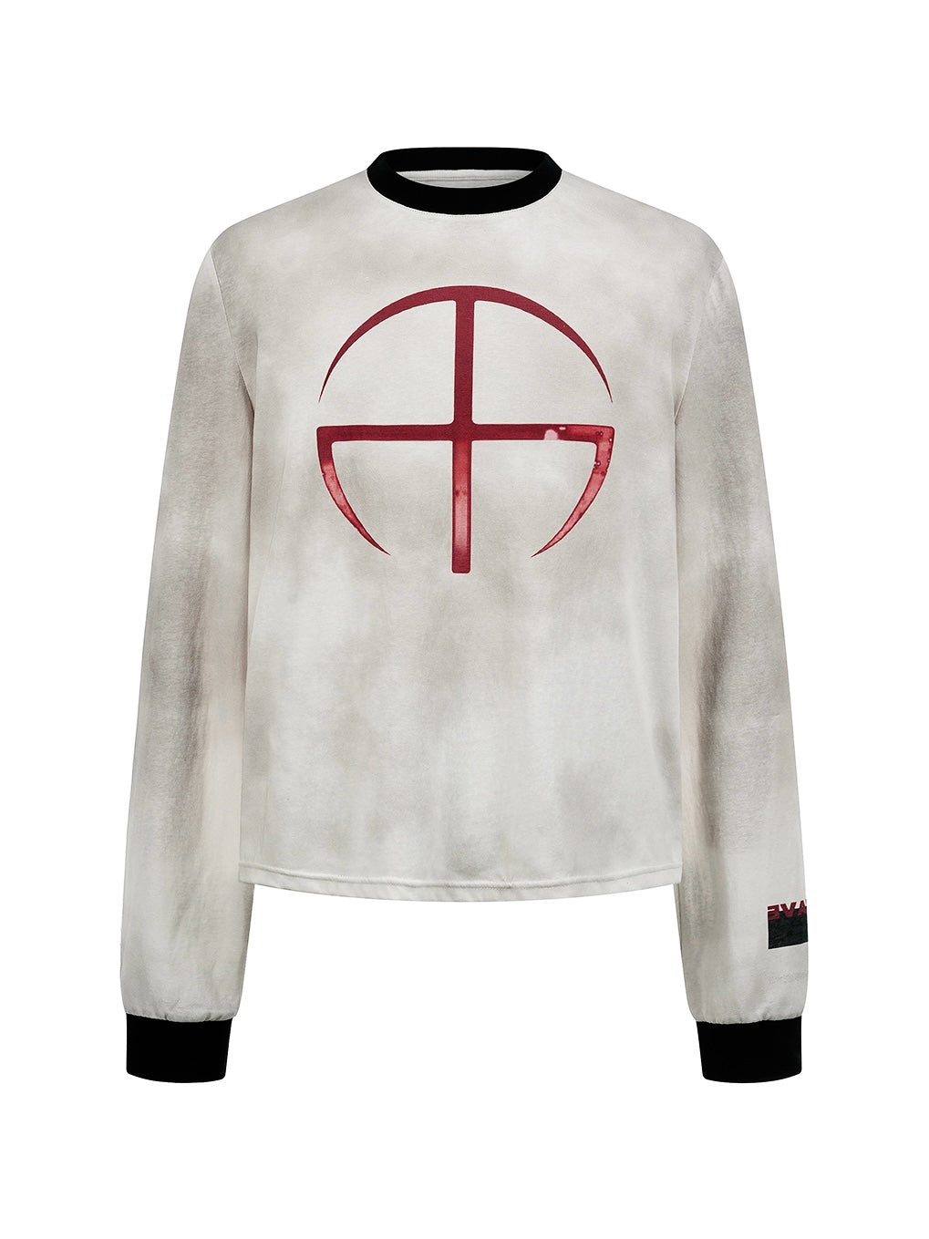 Distressed Print Long Sleeve Tee