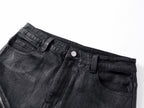 "ZIP" Multi-zipper Wax Pants