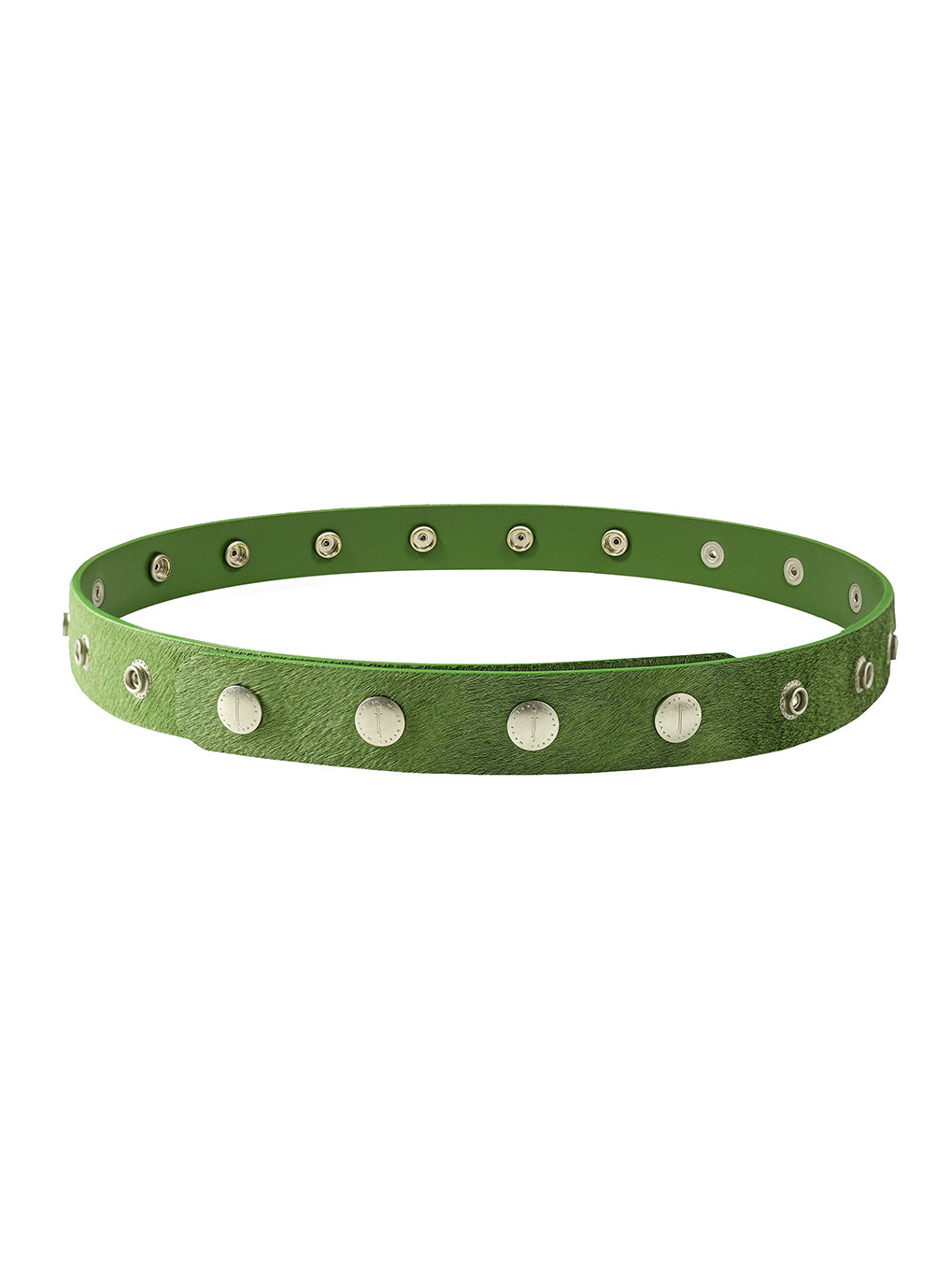 Green 'SØL' Snap Button Belt
