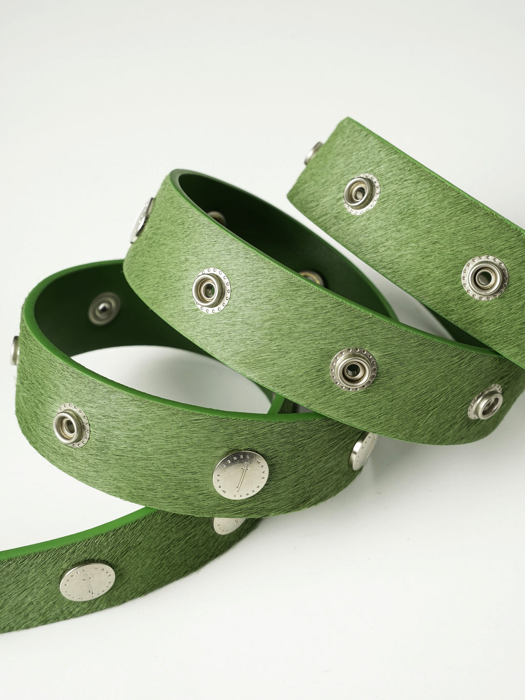Green 'SØL' Snap Button Belt