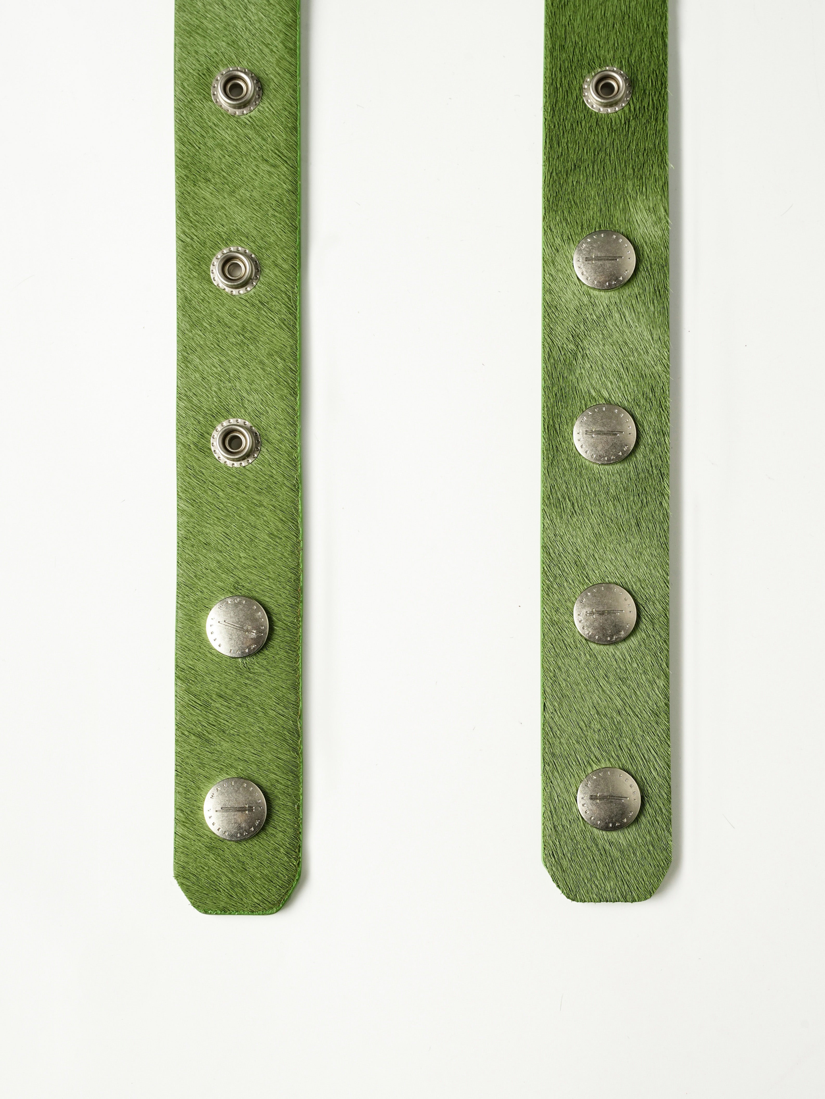 Green 'SØL' Snap Button Belt