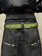 Green 'SØL' Snap Button Belt