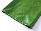 Green Liquid Leather Wide-Leg Pants