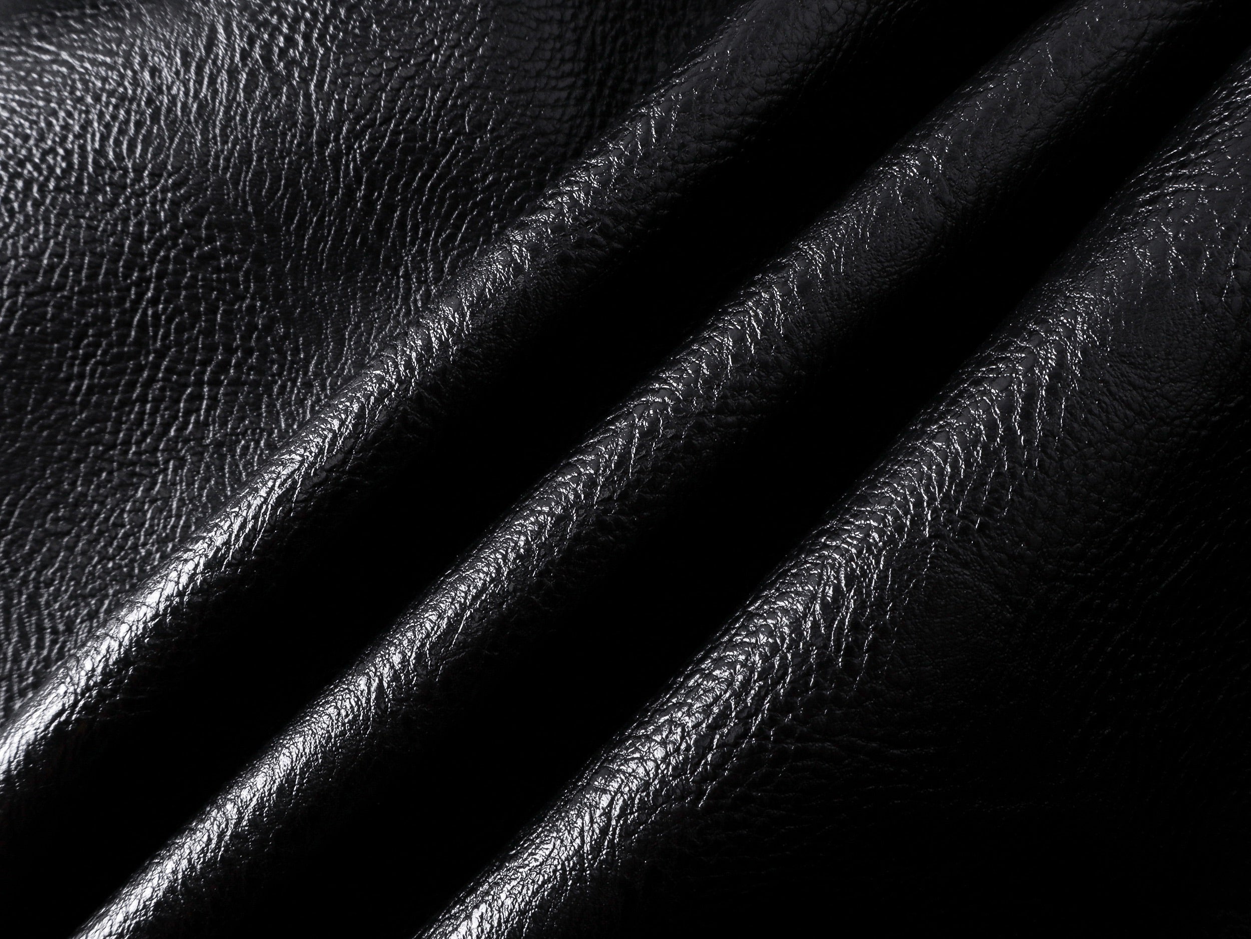 Double Waist Bag Structured Leather Pants