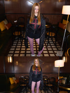 "Ж" Extended Sleeve Bomber Jacket