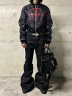 "Ж" Extended Sleeve Bomber Jacket