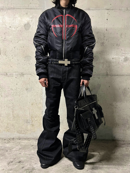 "Ж" Extended Sleeve Bomber Jacket
