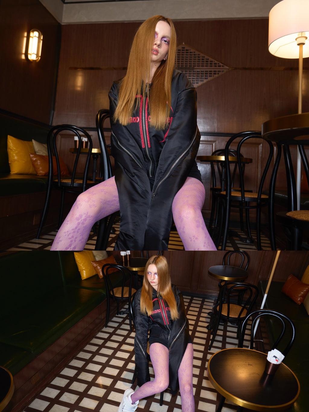 "Ж" Extended Sleeve Bomber Jacket