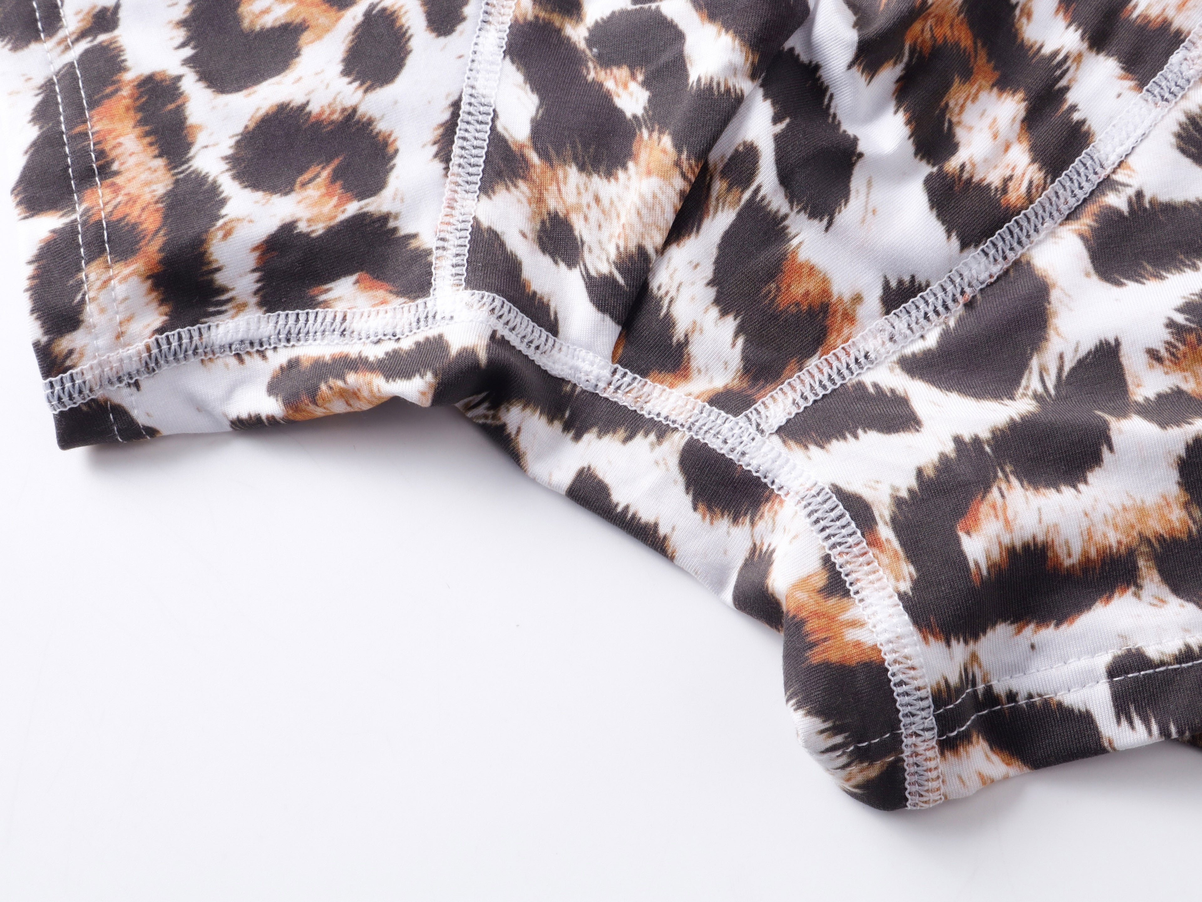 Leopard Print Breathable Antibacterial Boxer Briefs